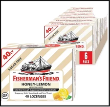 Fisherman's Friend Cough Drops, Cough Suppressant and Sore Throat Lozenges,