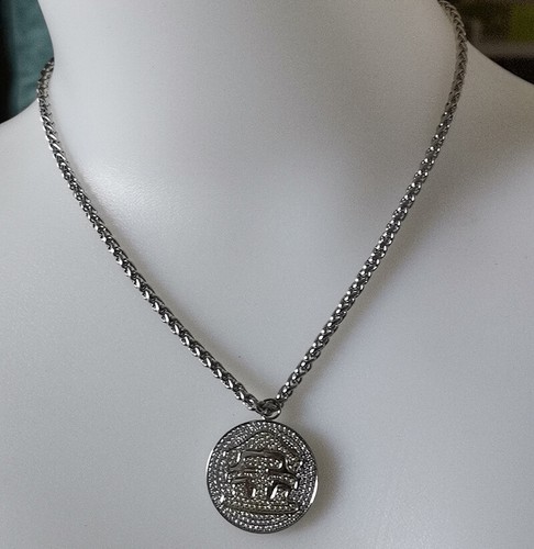 Factory Directly Stainless Steel FULL Inlay Color Zircons Round Necklace Pendant - Picture 11 of 12