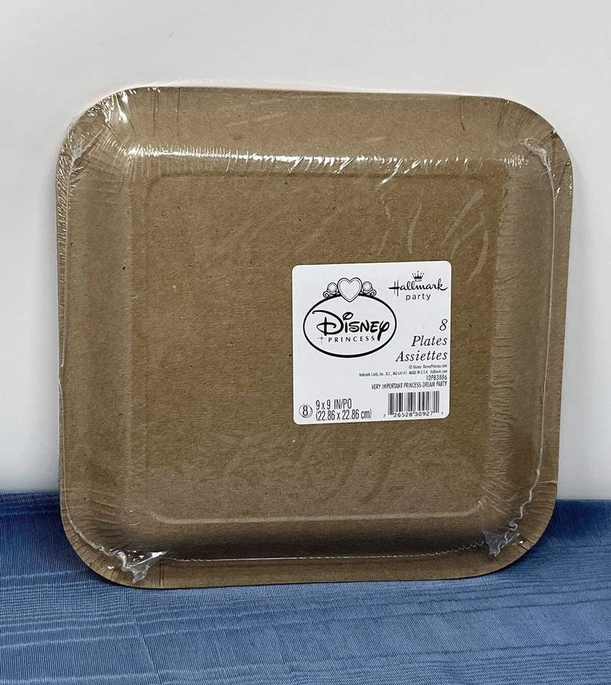 DISNEY PRINCESA FIESTA DE ENSUEÑO 8 PLATOS DE PAPEL DE ALMUERZO---9" X 9"---- FIESTA Foto 2 de 4