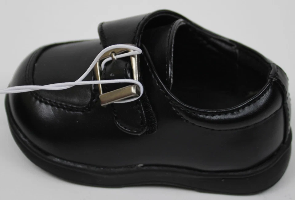 Zapatos de vestir Circo para niños pequeños Mick negros con correa de hebilla de cuero mocasín talla 2 Foto 3 de 3