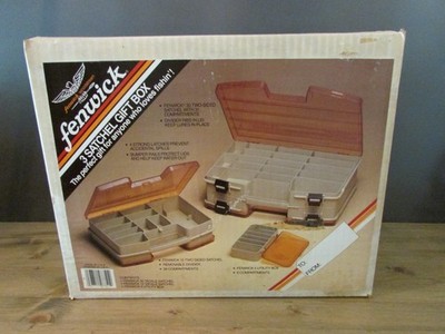 NEW GIFT BOX  3 Piece 1985 Fenwick 15 30 Utility Tackle Box Double Sided Satchel