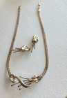 Vtg. Trifari Alfred Philippe Baguette Rhinestone Necklace Earring Set For Repair — photo 4