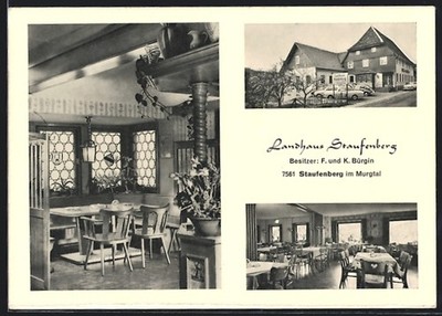 AK Staufenberg / Murgtal, Gasthaus-Landhaus Staufenberg, Hauptstraße 30 