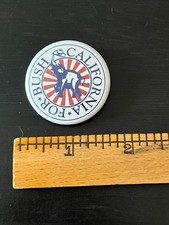 2000 George W. Bush US Presidential Campaign Pin Button 'California for Bush'