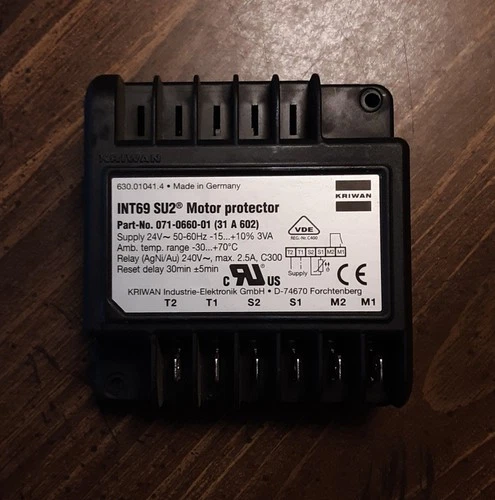 KRIWAN INT69 SU2 compressor protection module 071-0660-01, 24V