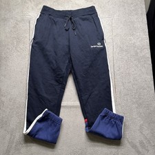 Sergio Tacchini Sweat Pants Men s Medium Navy Blue Joggers Track Style