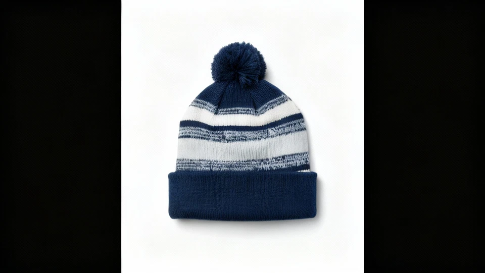 NEW Adidas Wide Cuff Fold Beanie Men's One Size Knit Cuffed Hat Cap Winter - Image 2 of 2