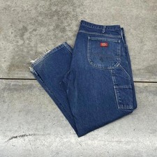 Vintage dickies faded blue relaxed baggy fit jeans size 38 x 30