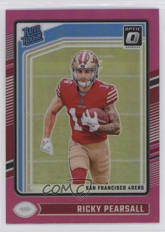 2024 Panini Donruss Optic Rated Rookie Pink Prizm Ricky Pearsall #284 1r05