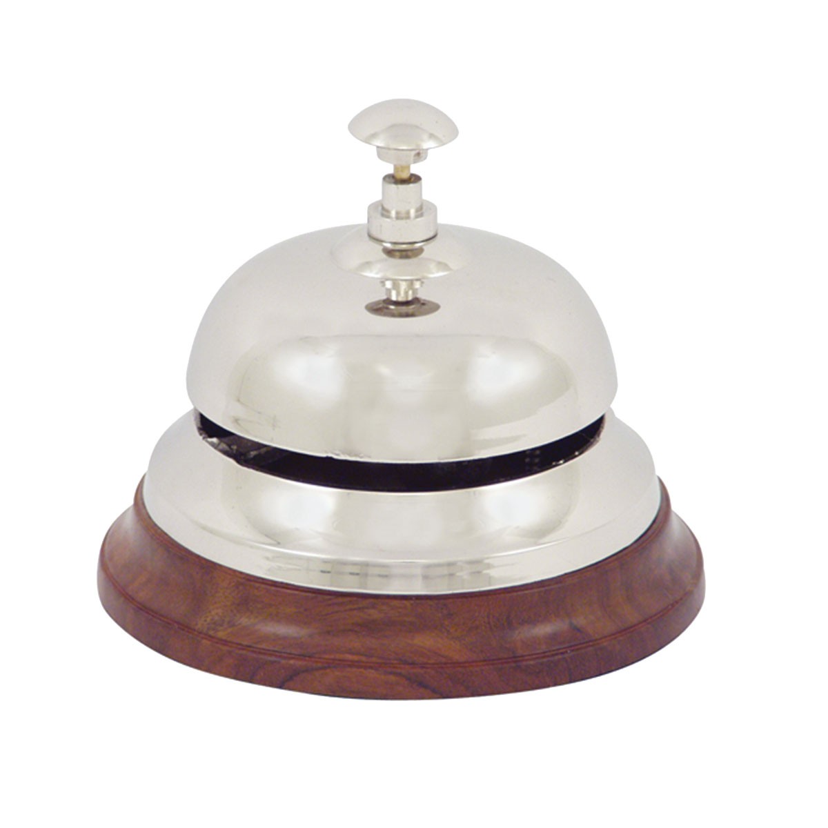 Cloche de comptoir argentée pour ne plus jamais rater un client à l'accueil