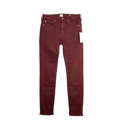 EDWIN Shape Pixie 9'' Midrise Skinny Ankle Jeans Size 26 Wine Burgandy NWT