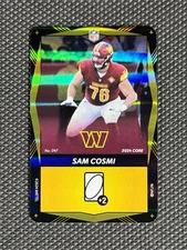 2024 Uno Elite NFL Core Edition SAM COSMI No. 047 Yellow Foil SP - Commanders