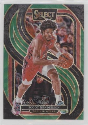 2024 Panini Select Premier Level Green Wave Prizm 7/50 Scoot Henderson #119 14wi