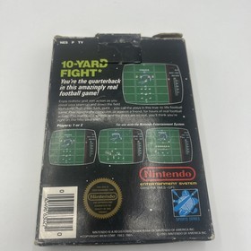 10-Yard Fight Nintendo NES 5-screw Black Box Hangtab Sleeve Foam Tested Case