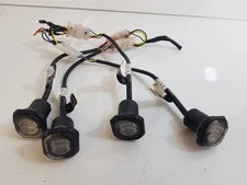 MICROPAK-B CODE 3 DIRECTIONAL BLUE LED LIGHT SET OF 4 12-24 VDC 14W