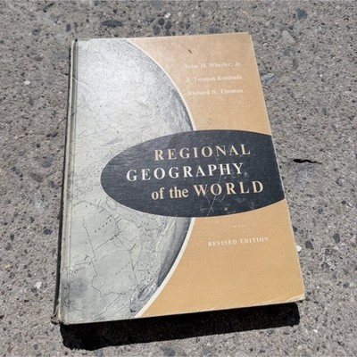 Regional Geography of the World Revised Ed Hardcover Textbook Wheeler 1961