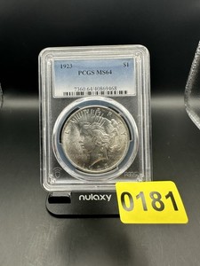 1923 Peace Silver Dollar $1 PCGS MS64 Mint State US Coin Toned