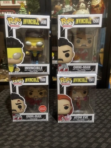 Invincible Funko Pop! Lot- Omni Man- Atom Eve- Bloody Omni Man- Invincible