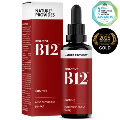 Bioactive B12 (3000 mcg) flüssiges Coenzym Vitamin B12 - 50ml