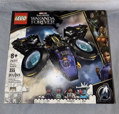 LEGO Shuri's Sunbird 76211 Black Panther Wakanda Forever 355 pcs Box Shuri Nakia