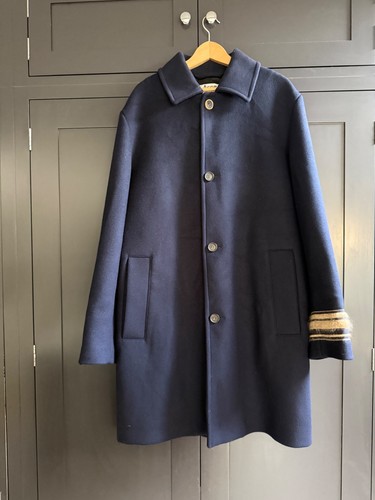 ACNE STUDIOS SINGLE BREASTED BLUE COAT - VINTAGE