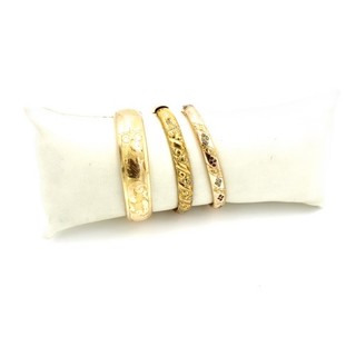 Antique Gold Filled Flower Leaf Engraved 6.75 7.5" Bracelets Lot of 3 #M1423 4