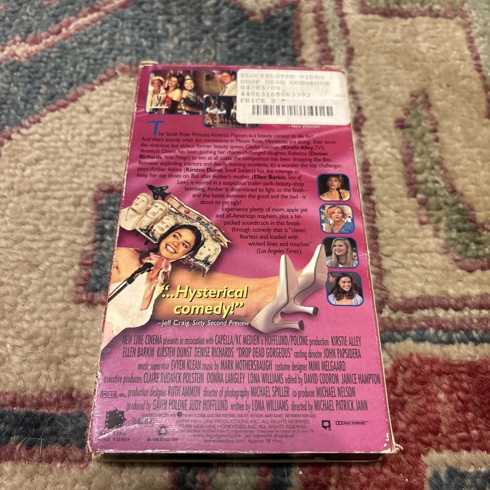 Drop Dead Gorgeous VHS Cult Classic Movie Denise Richards, Kirstie Alley, Dunst - Image 2 of 4