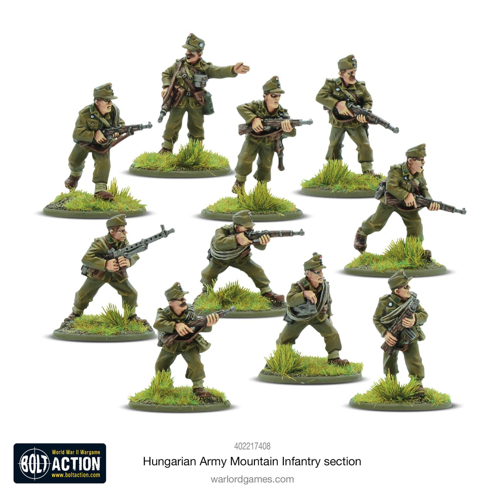 Bolt Action - Hungarian Army Mountain Infantry Section - Warlord Games NEW
