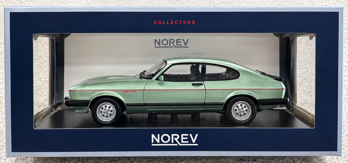 NOREV 1:18 FORD CAPRI 2.8 INJECTION 1982 LIGHT GREEN METALLIC