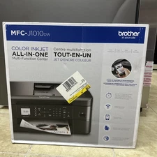 Brother Wireless All-In-One Color Inkjet Printer (MFC-J1010DW) Black