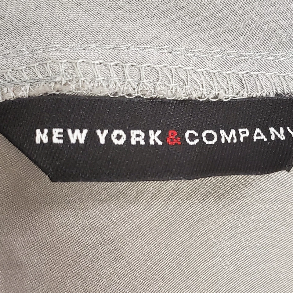 Babydoll de seda vintage New York & Company para mujer Y2K talla 2 hada plateada Foto 4 de 4