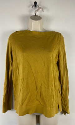 S Oliver Women s Jumper Mustard Long Sleeve Round Neck EUR 36 Size 8