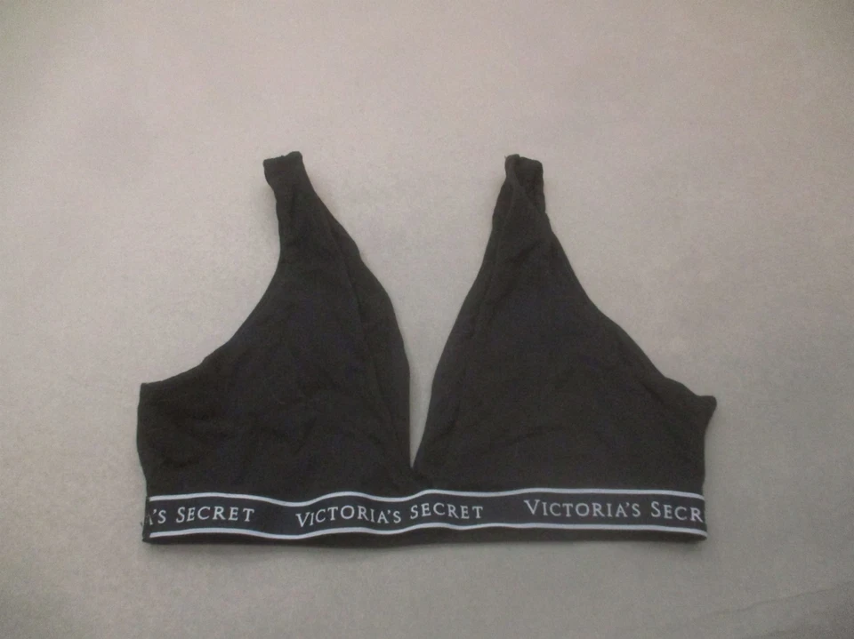 Victoria's Secret Size XL Womens Black Unlined Wireless Triangle Bralette Bra 9A - Image 3 of 4