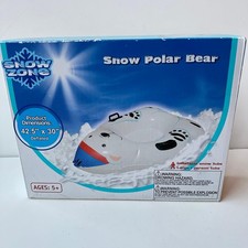 NEW Snow Polar Bear Inflatable Snow Tube Sled 42.5" x 30" Cold Resistant Ages 5 