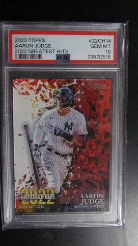 2023 Topps Greatest Hits Aaron Judge Baseball Card PSA 10 Gem Mint All Rise