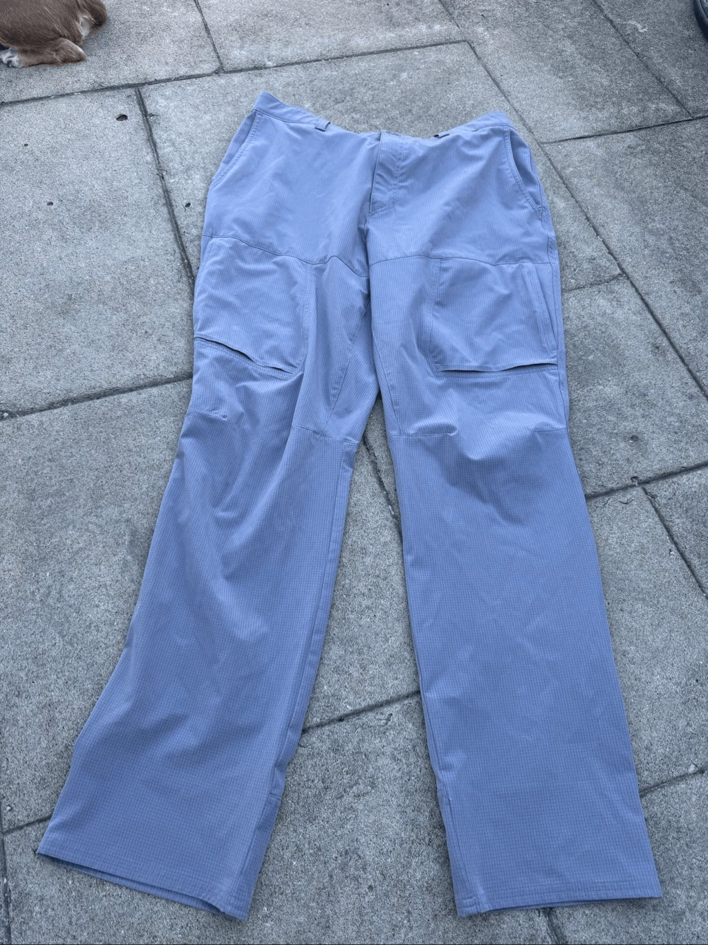 &Lore Hiking Pants Mens 36x32 Gray Lightweight Ripstop Cargo Outdoor Trail