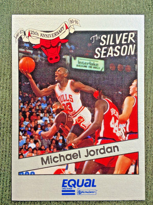 Michael Jordan 1990-91 Star Equal Silver Season 25th Anniversary #1 - HOF Bulls