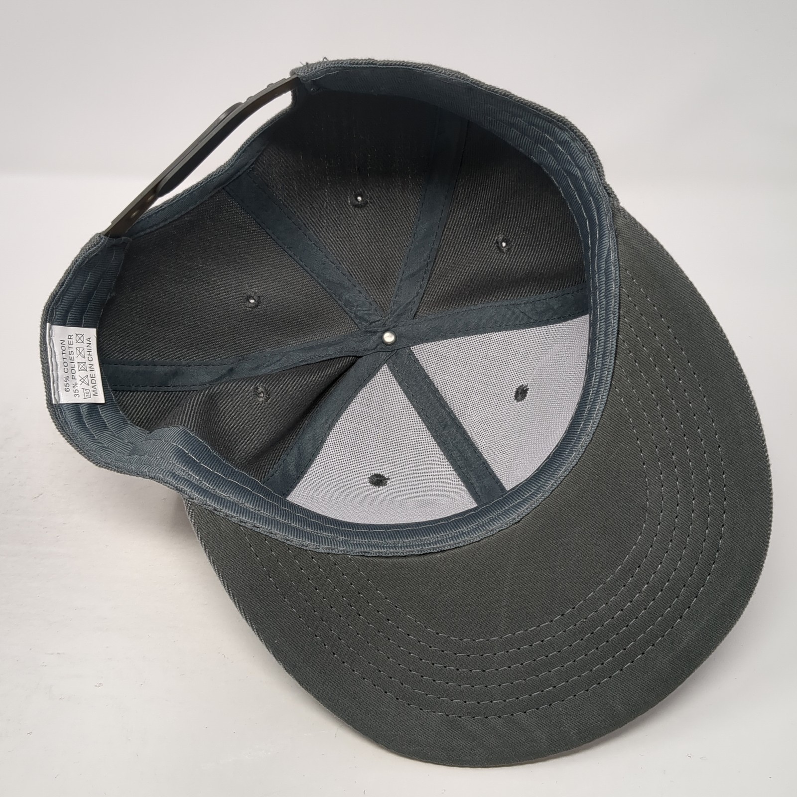 Unbranded Snapback Hat Gray Solid One Size Outdoo… - image 7