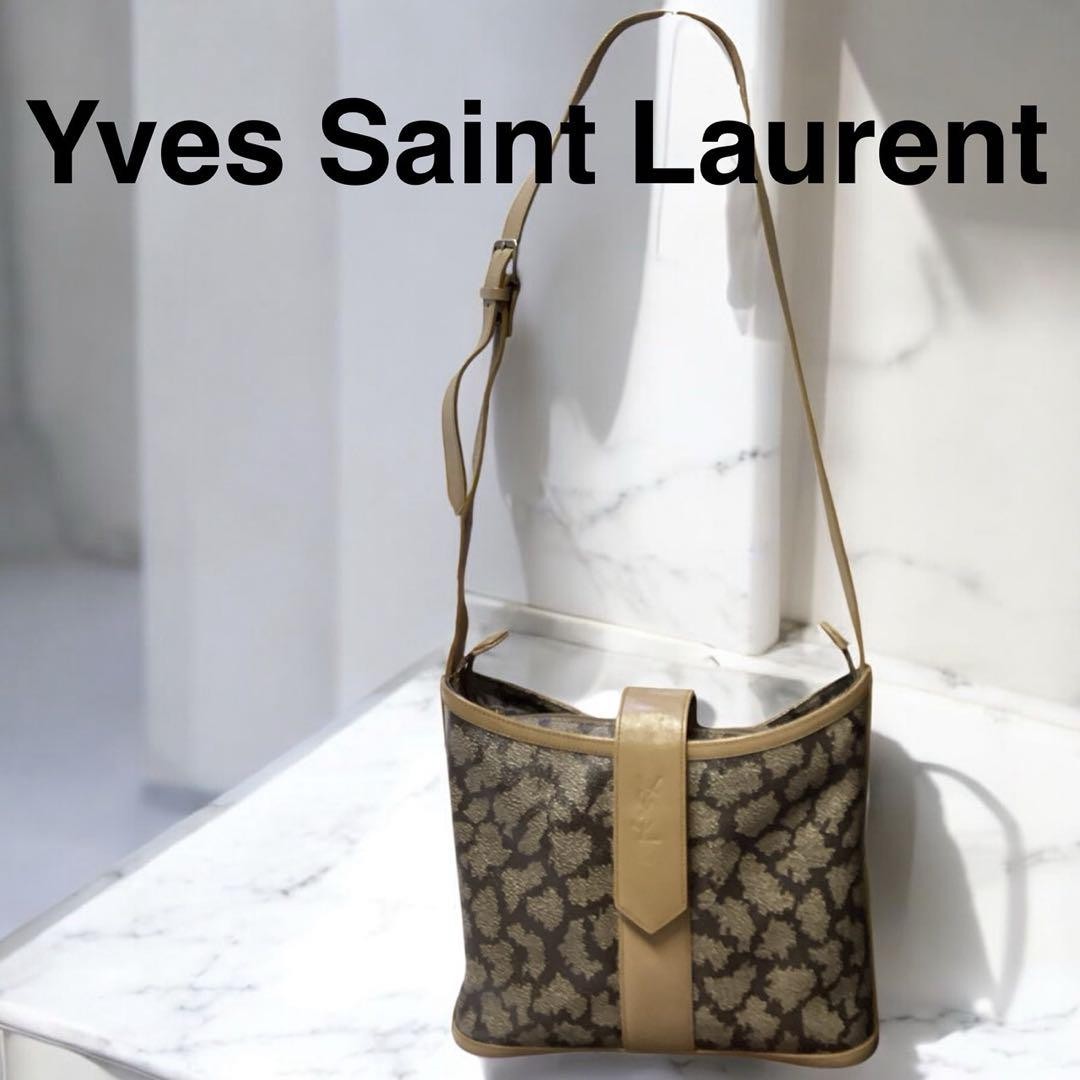 Borsa a tracolla Yves Saint Laurent giraffa importazione Giappone rara