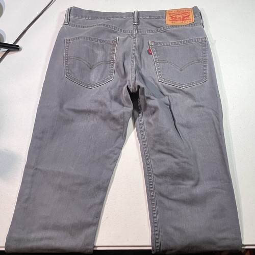 Jeans uomo Levi's 511 grigio denim slim fit elasticizzato taglia 31x32 blu grigio - Foto 6 di 8