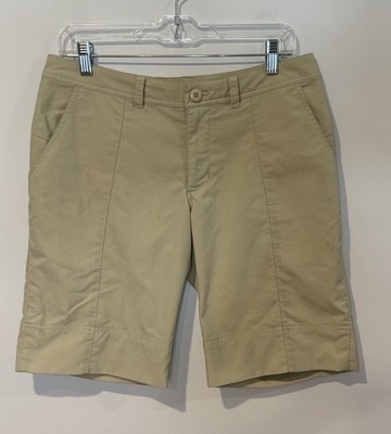Patagonia Inter-Continental Bermuda Shorts Women's Sz 8 Hiking Outdoors Tan