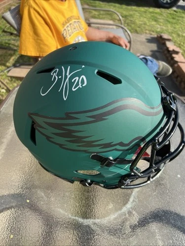 Philadelphia Eagles Autographed Helmet Brian Dawkins Beckett Authenticated