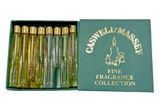 Vintage Caswell Massey Men's Fragrances Perfume Vials Set - 90% Full