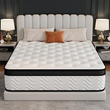 Queen Mattress 12 Inch, Queen Size Memory Foam Mattress in a Box, Hybrid mattres