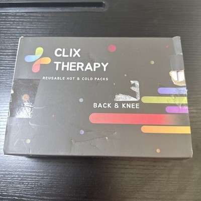 Clix Therapy Back and Knee Pain - Reusable Hot & Cold Packs - New Open Box