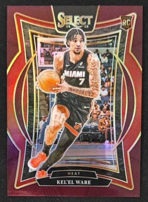 Kelel Ware 2024-25 Panini Select 097/175 Maroon Concourse RC Heat #66
