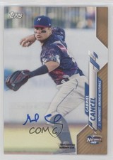 2020 Topps Pro Debut Gold Auto 20/50 Gabriel Cancel #PD-122 Auto 1u6
