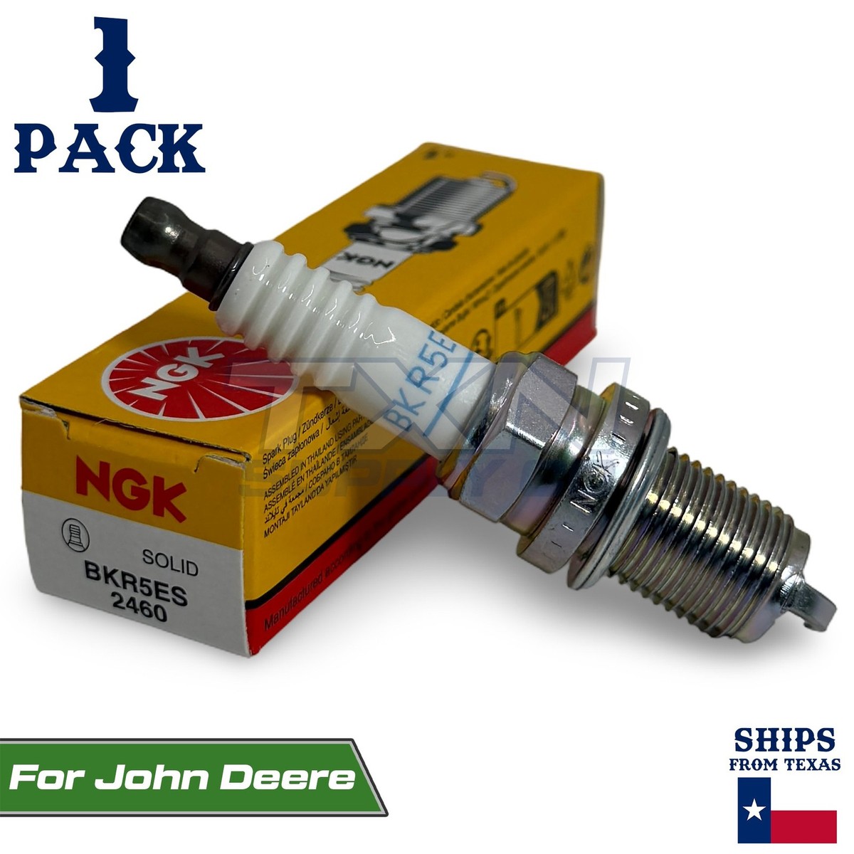 1 Pack NGK Spark Plug - For John Deere Zero-Turn Mower Z225