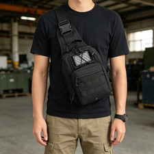 Outdoor Tactical SlingBag Crossbody Chest Bag Backpack Shoulder Cross Chest Pack