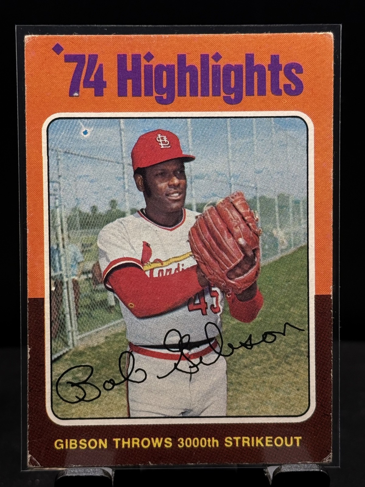 1975 Topps - '74 Highlights Bob Gibson #3